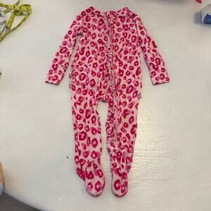 EUC Posh peanut baby footies w ruffle colorful 6-9 months
